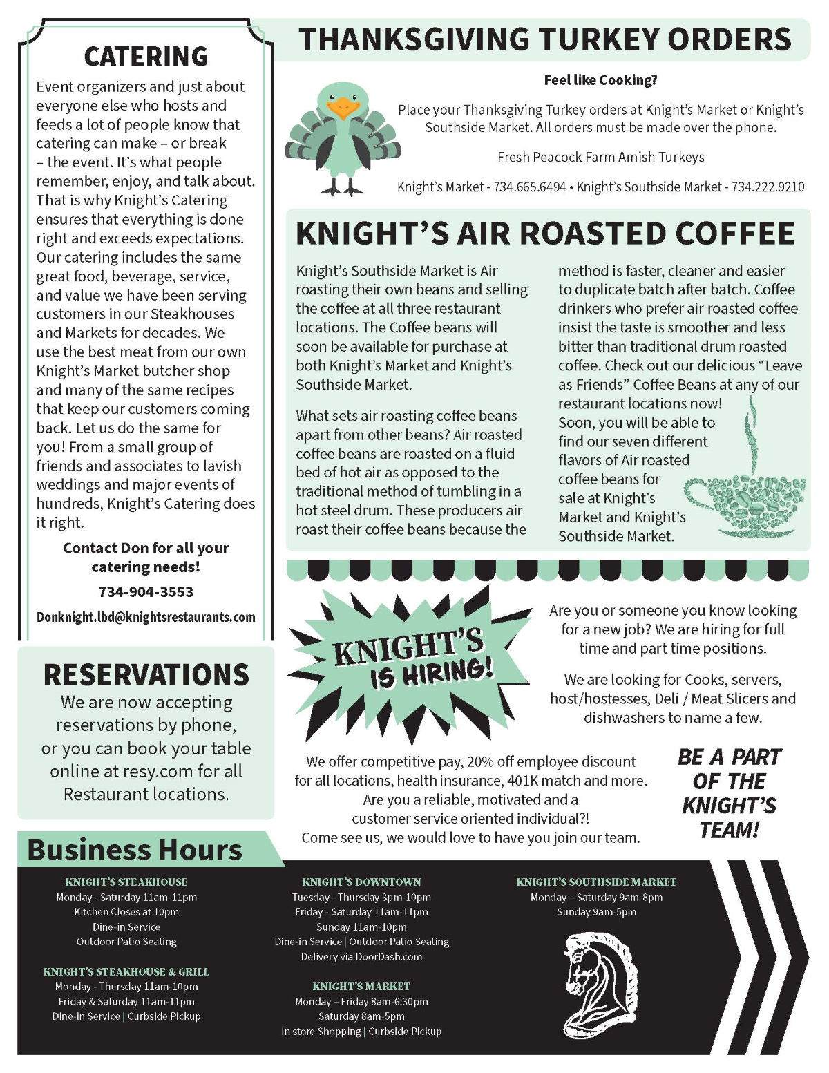 Knights October 2021 Newsletter Page 2 of 2