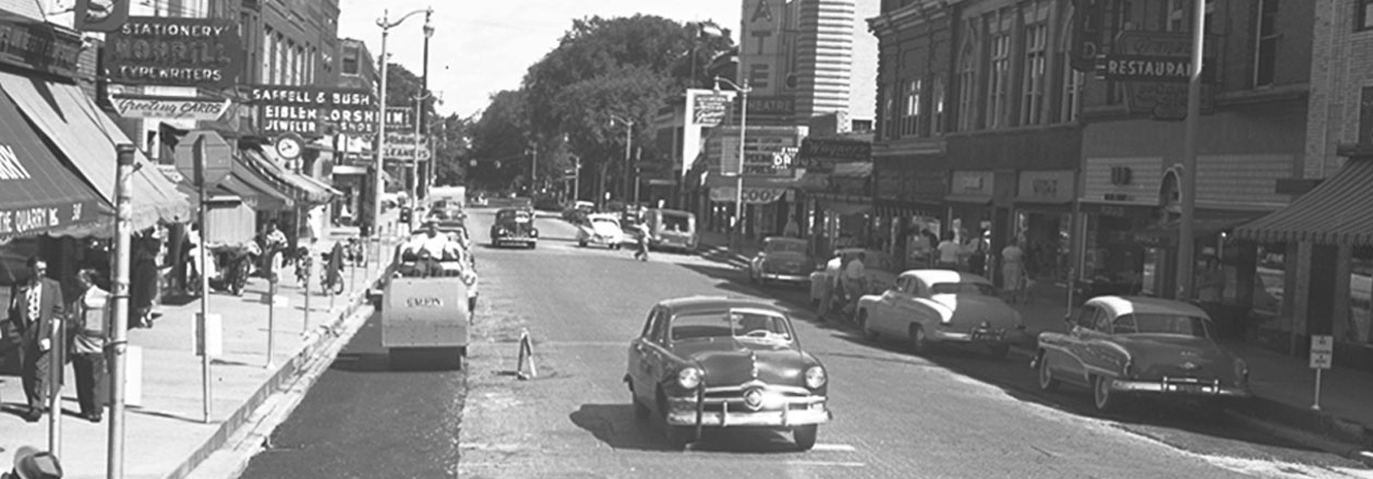 Historical photo of downtown Ann Arbor